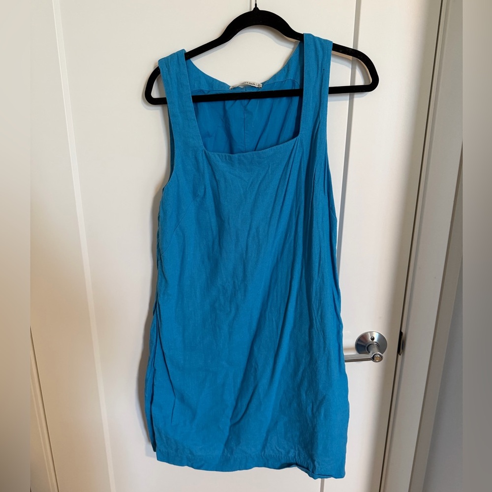 Abercrombie & Fitch Turquoise Blue Midi Dress